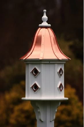 Copper Roof Dovecote Birdhouse 36x14- 8 Portals 4 Copper Roof Dovecote Birdhouse 36x14- 8 Portals - Image 2