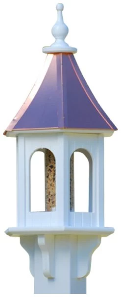 Copper Roof Gazebo Bird Feeder - 28x10 8 Copper Roof Gazebo Bird Feeder - 28x10 -The Birdhouse Chick BF 10 BC