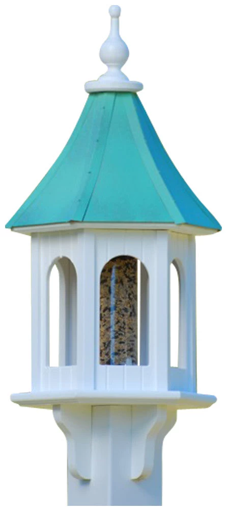 Copper Roof Gazebo Bird Feeder - 28x10 6 Copper Roof Gazebo Bird Feeder - 28x10 - Image 4
