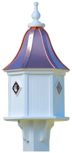 Copper Roof Birdhouse 28x12- 3 Portals -The Birdhouse Chick BH12 3CP BC