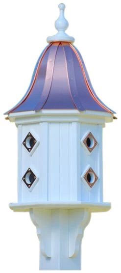 Copper Roof Dovecote Birdhouse 36x14- 8 Portals 9 Copper Roof Dovecote Birdhouse 36x14- 8 Portals -The Birdhouse Chick BH14 8CP BC BELL