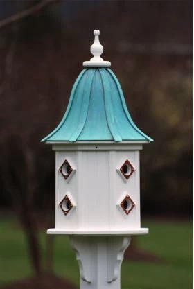 Copper Roof Dovecote Birdhouse 36x14- 8 Portals 3 Copper Roof Dovecote Birdhouse 36x14- 8 Portals