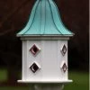 Copper Roof Dovecote Birdhouse 36x14 Ribbon Detail- 8 Portals -The Birdhouse Chick BH14 8CP PC 20CURLY 727371a9 3cf2 470c 90be c032f9dd5ca0