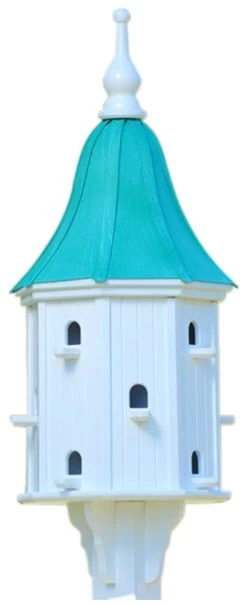 Copper Roof Dovecote Birdhouse 42x16 -The Birdhouse Chick BH16 12 PC BELL