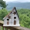 Barnwood Double Nest Birdhouse -The Birdhouse Chick BarnWood Double Nest Birdhouse