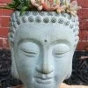 Buddha Head Planter -The Birdhouse Chick Buddha Head Planter