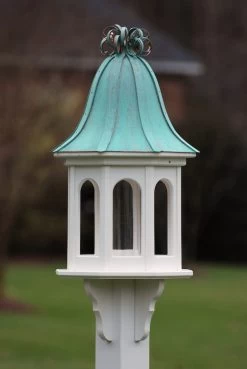 The Birdhouse Chick -The Birdhouse Chick Copper Roof Bird Feeder Vinyl PVC Ribbon Detail 2