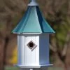 Copper Roof Birdhouse 28x10-Patina -The Birdhouse Chick Copper Roof Birdhouse 28x10 Patina