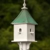 Copper Roof Birdhouse 28x10- 4 Perches