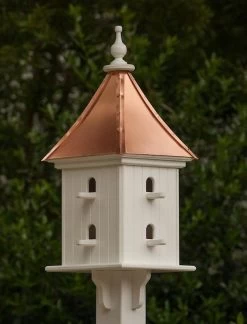 Copper Roof Birdhouse 28x12- 8 Perches