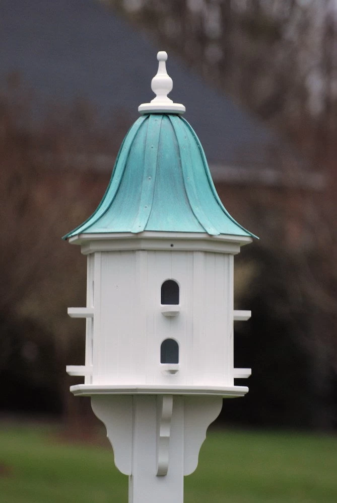Copper Roof Dovecote Birdhouse 36x14 - 8 Perches 4 Copper Roof Dovecote Birdhouse 36x14 - 8 Perches - Image 2
