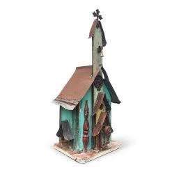 Large Church Birdhouses- 3 Colors -The Birdhouse Chick Large Church Birdhouse Aqua