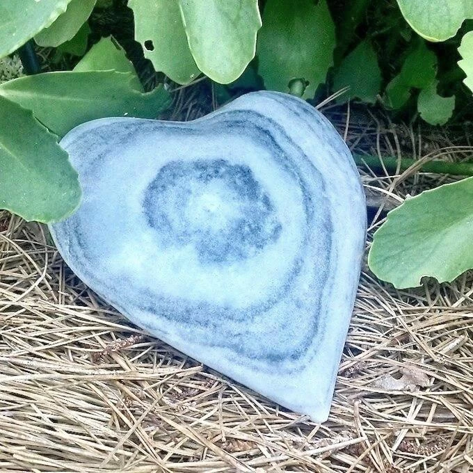 Large Marble Garden Heart 3 Large Marble Garden Heart