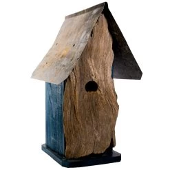 Natural Log Front Birdhouses -The Birdhouse Chick Natural Log Front Birdhouse 1A
