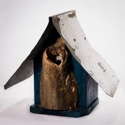 Natural Log Front Birdhouses -The Birdhouse Chick Natural Log Front Birdhouse 4A
