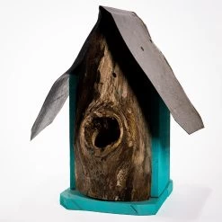 Natural Log Front Birdhouses -The Birdhouse Chick Natural Log Front Birdhouse 5A
