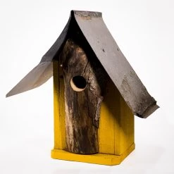 Natural Log Front Birdhouses -The Birdhouse Chick Natural Log Front Birdhouse 6A