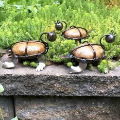 Rock Turtle Garden Sculptures Set/3
