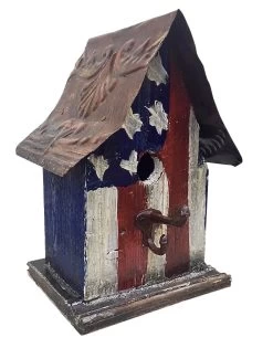 Barn Wood & Tin Rustic Birdhouses -The Birdhouse Chick Rustic Birdhouse Americana