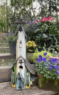 Rustic Church Birdhouses- Medium -The Birdhouse Chick Rustic Church Birdhouse 6