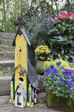Rustic Church Birdhouses- Medium -The Birdhouse Chick Rustic Church Birdhouse 8