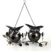 Two Owls On Branch Birdhouse -The Birdhouse Chick SS OWL