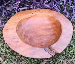 Decorative Teak Wood Bowls -The Birdhouse Chick Teak Bowl E