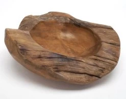 Decorative Teak Wood Bowls -The Birdhouse Chick Teak Wood Bowl 16 inch