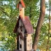 Tall Church Birdhouse- White