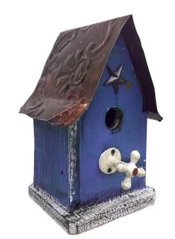 Barn Wood & Tin Rustic Birdhouses -The Birdhouse Chick barn wood birdhouse indigo