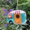 Ceramic Camper Birdhouse -The Birdhouse Chick ceramic camper birdhouse 24342a87 3ef5 422a b95f 2696ab654894