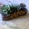 Ceramic Log Planter -The Birdhouse Chick ceramic log planter