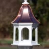 Copper Roof Gazebo Bird Feeder Bell Shape - 28x12 1 Copper Roof Gazebo Bird Feeder Bell Shape - 28x12 -The Birdhouse Chick copper roof bird feeder vinyl PVC 28x12 1