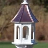 Copper Roof Gazebo Bird Feeder - 28x10 1 Copper Roof Gazebo Bird Feeder - 28x10 -The Birdhouse Chick copper roof bird feeder vinyl pvc 28x10 gazebo 1
