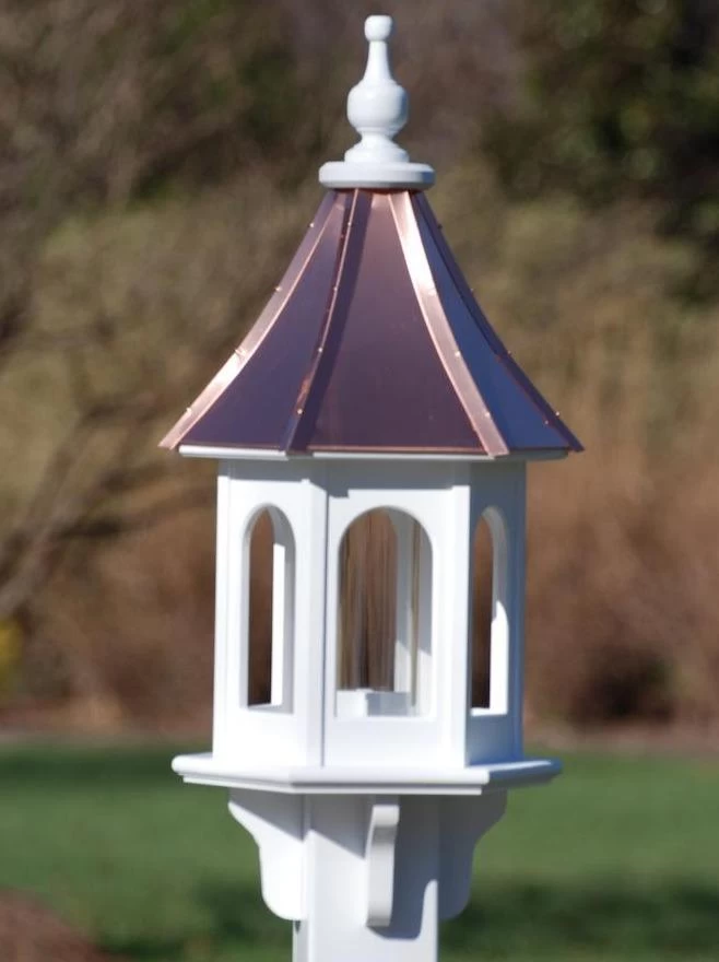 Copper Roof Gazebo Bird Feeder - 28x10 3 Copper Roof Gazebo Bird Feeder - 28x10