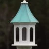 Copper Roof Gazebo Bird Feeder Slope- 36x14 -The Birdhouse Chick copper roof bird feeder vinyl pvc 36x14 slope 2