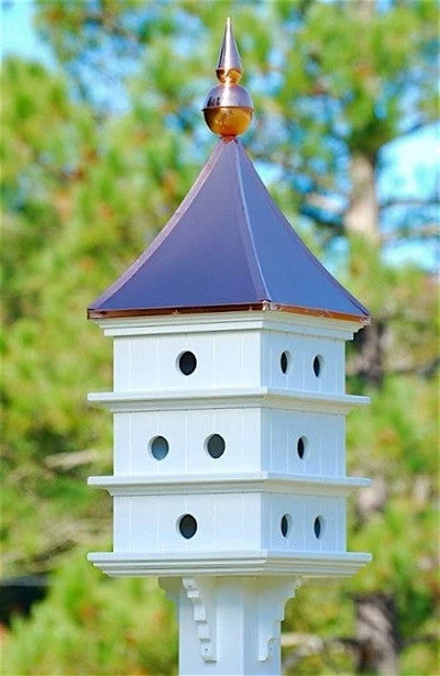 Copper Roof Purple Martin House 52x18 3 Copper Roof Purple Martin House 52x18