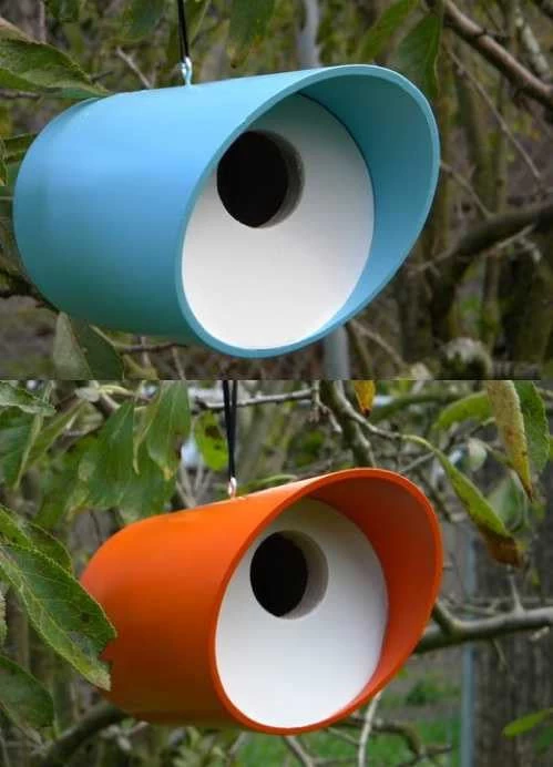 Vinyl Tube Birdhouse 3 Vinyl Tube Birdhouse