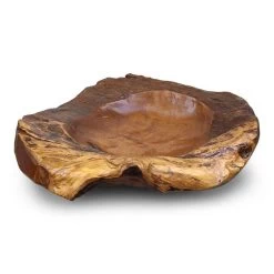 Natural Teak Root Bowls- 2 Sizes -The Birdhouse Chick teak wood bowl 5