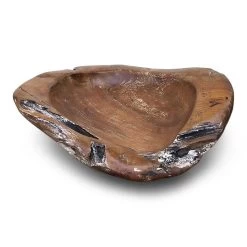 Natural Teak Root Bowls- 2 Sizes -The Birdhouse Chick teak wood bowl 6
