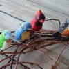 Wood Birds-Handcrafted Set/4 -The Birdhouse Chick wood birds2 9fec6624 5670 4b25 8e3c 03709ca60243